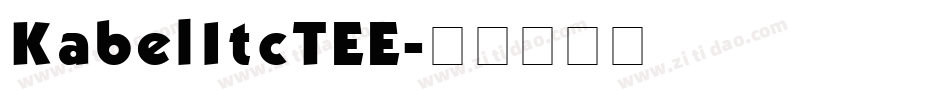 KabelItcTEE字体转换