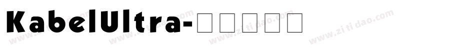KabelUltra字体转换