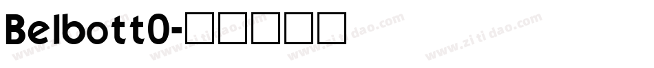 Belbott0字体转换
