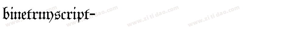 binetruyscript字体转换