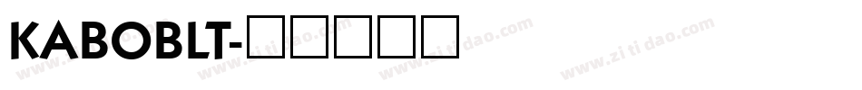 KABOBLT字体转换