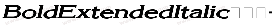 BoldExtendedItalic生成器字体转换