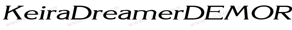 KeiraDreamerDEMORegular字体转换