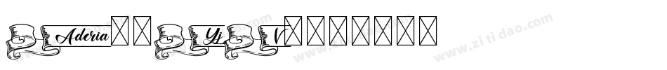 Aderia-6YjV1字体转换