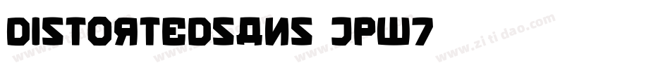 DistortedSans-jPW7字体转换