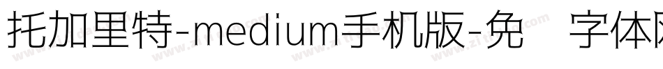 托加里特-medium手机版字体转换