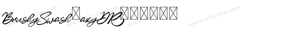 BrushySwash-axyDR字体转换
