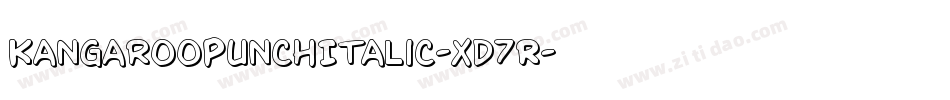 KangarooPunchItalic-xd7R字体转换