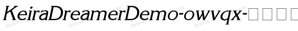 KeiraDreamerDemo-owvqx字体转换