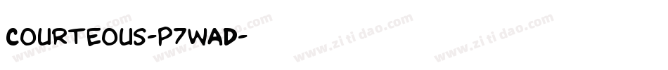 Courteous-p7wAD字体转换