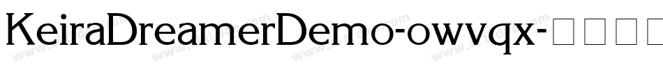 KeiraDreamerDemo-owvqx字体转换