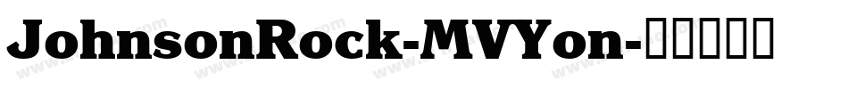 JohnsonRock-MVYon字体转换