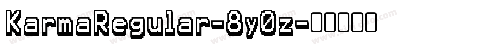 KarmaRegular-8y0z字体转换