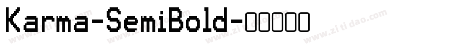 Karma-SemiBold字体转换
