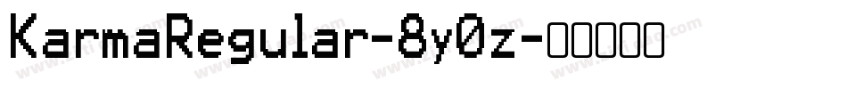 KarmaRegular-8y0z字体转换