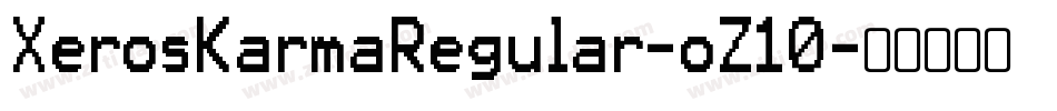 XerosKarmaRegular-oZ10字体转换