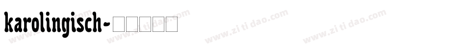 karolingisch字体转换
