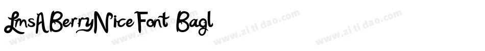 LmsABerryNiceFont-Bagl字体转换