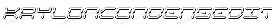 KaylonCondensedItalic-BKMB字体转换