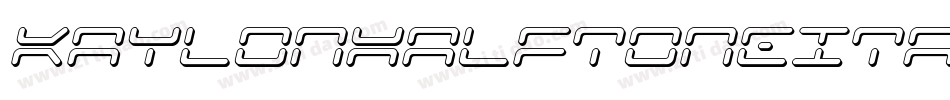 KaylonHalftoneItalic-2xpW字体转换