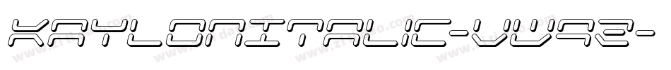 KaylonItalic-vW9Z字体转换