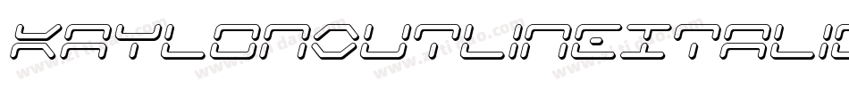 KaylonOutlineItalic-mdwV字体转换