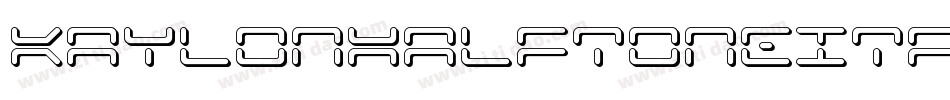 KaylonHalftoneItalic-2xpW字体转换
