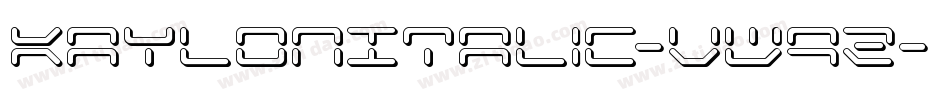 KaylonItalic-vW9Z字体转换