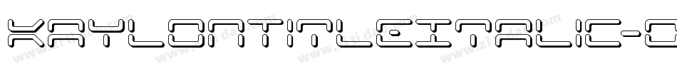 KaylonTitleItalic-oLmq字体转换