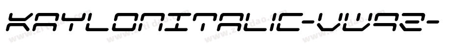 KaylonItalic-vW9Z字体转换