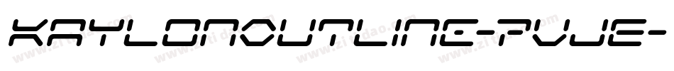 KaylonOutline-7VJE字体转换