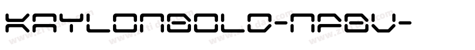 KaylonBold-nPBV字体转换