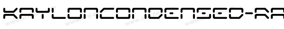 KaylonCondensed-RamV字体转换