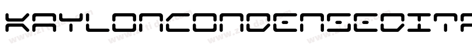 KaylonCondensedItalic-BKMB字体转换