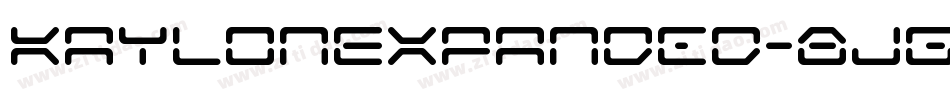 KaylonExpanded-8JGM字体转换