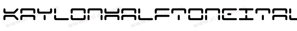 KaylonHalftoneItalic-2xpW字体转换
