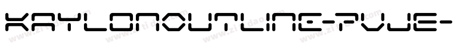 KaylonOutline-7VJE字体转换