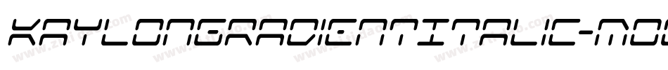 KaylonGradientItalic-Mogp字体转换