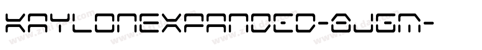 KaylonExpanded-8JGM字体转换