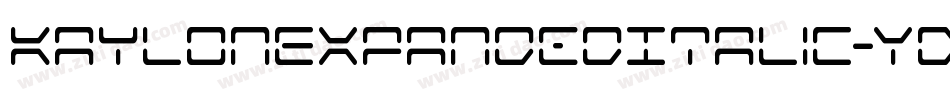 KaylonExpandedItalic-YDpq字体转换