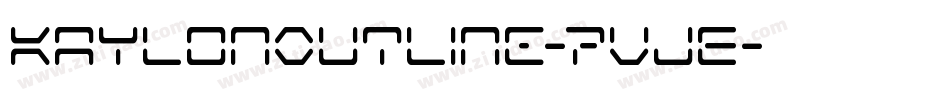 KaylonOutline-7VJE字体转换