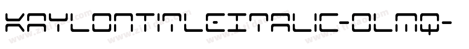 KaylonTitleItalic-oLmq字体转换