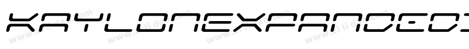 KaylonExpandedItalic-YDpq字体转换