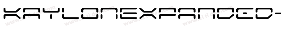 KaylonExpanded-8JGM字体转换