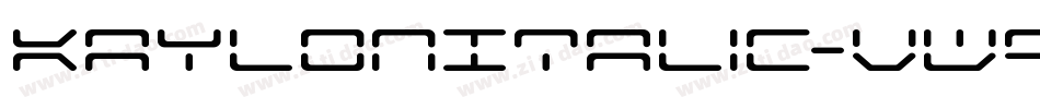 KaylonItalic-vW9Z字体转换