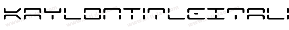 KaylonTitleItalic-oLmq字体转换