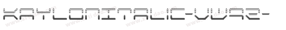 KaylonItalic-vW9Z字体转换
