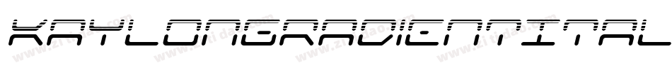 KaylonGradientItalic-Mogp字体转换