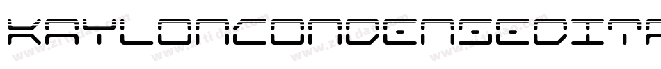 KaylonCondensedItalic-BKMB字体转换