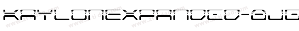 KaylonExpanded-8JGM字体转换